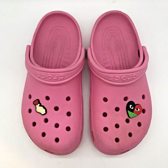 Crocs Classic Pink Clog Men's 6 - Women's 8  Comfort Shoe Slip On Water Sandal - Picture 7 of 11